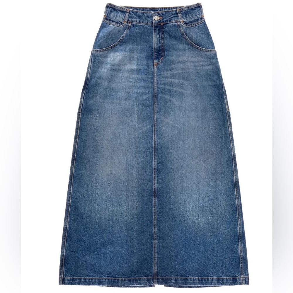 Telfar Long Jean Skirt - Blue Denim sz 2XL NWT
